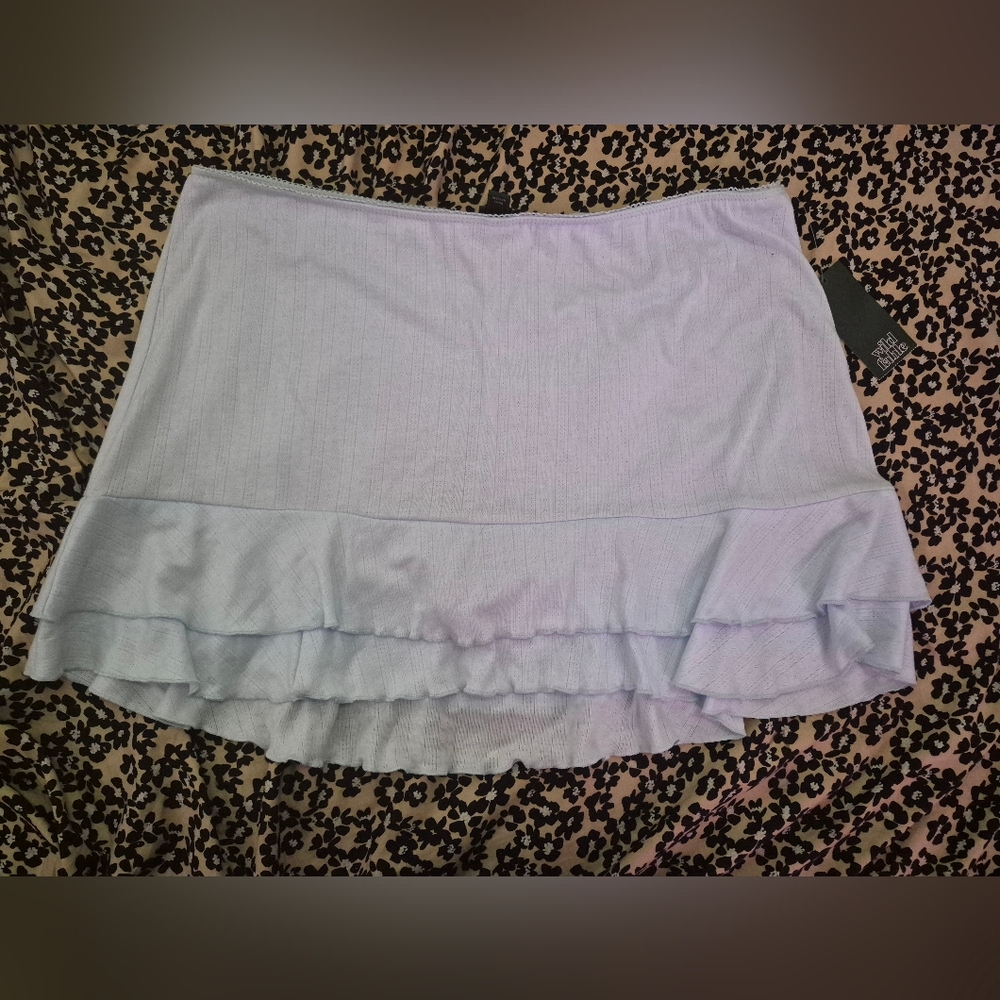 Wild Fable Light Blue Ruffle Skirt